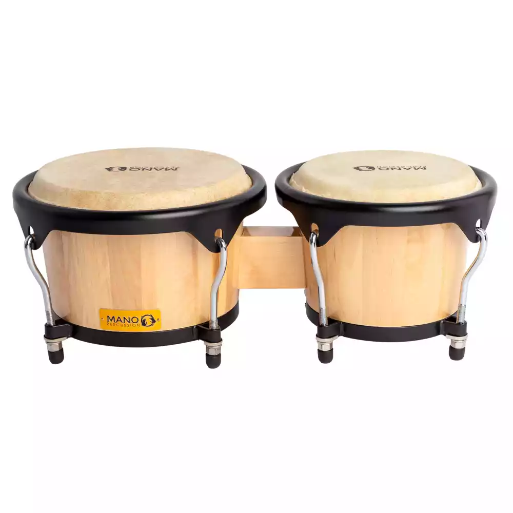 Mano Percussion MP1900NA Tunable 7¼ Inch & 8½ Inch Bongos - Natural
