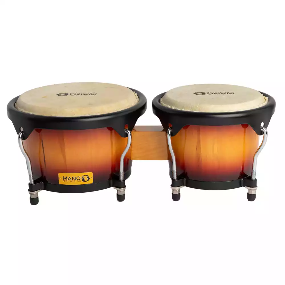 Mano Percussion MP1900SB Tunable 7¼ Inch & 8½ Inch Bongos - Sunburst Finish