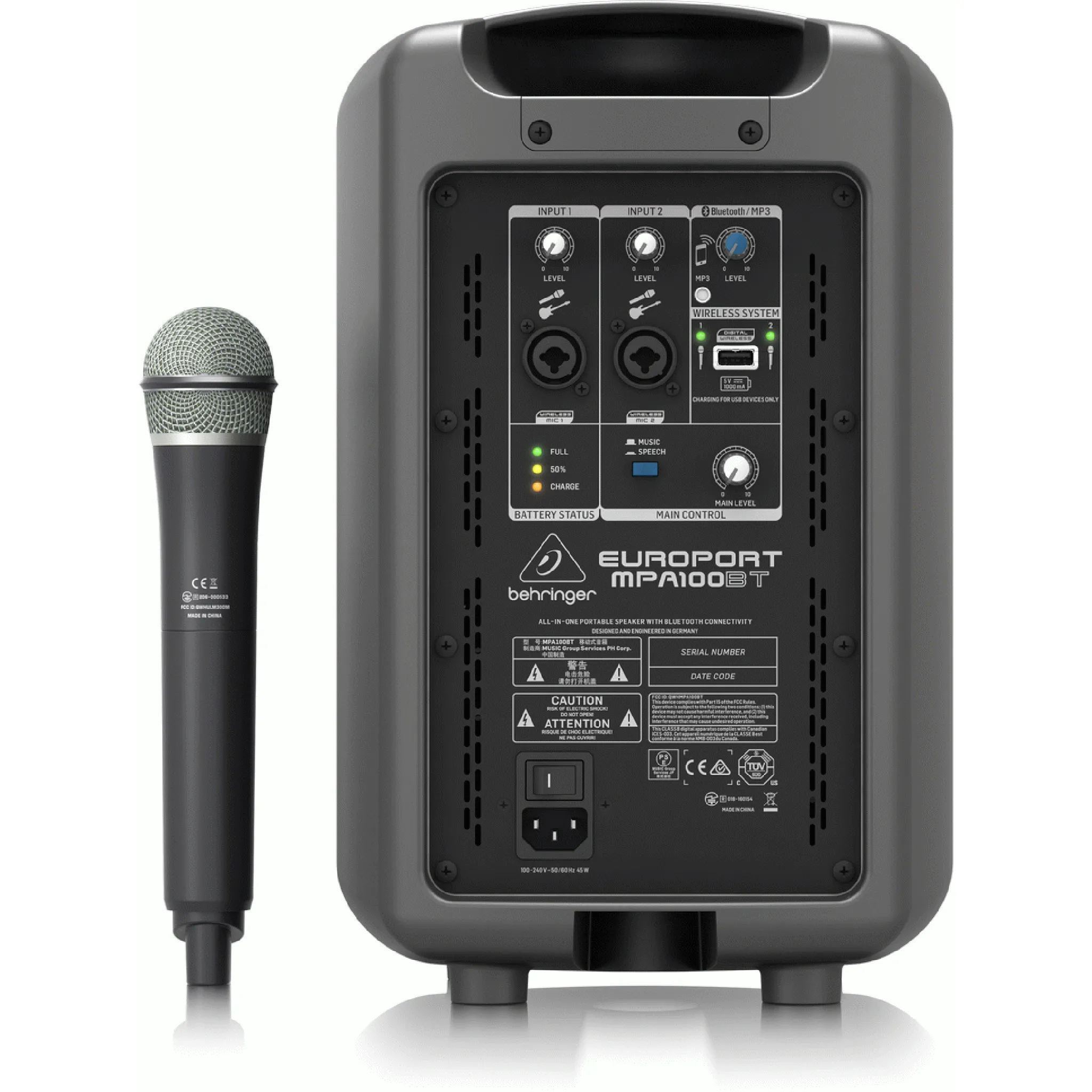 Behringer Europort MPA 100BT Portable PA - Image 4