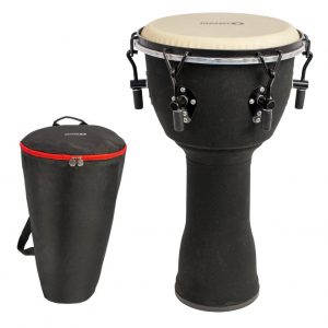 Mano Percussion 10 Inch Wrench Tunable Djembe - With Bag