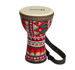 Mano Percussion 6" Pre-Tuned Djembe - Red & Blue