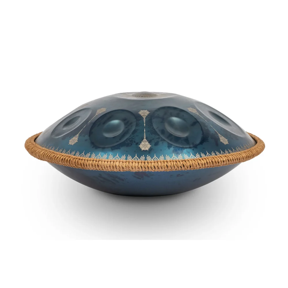 Mano Percussion ManoPan 10 Note Handpan D Kurd Metallic Blue