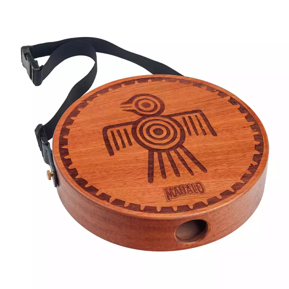 Mahalo MPJ1BD Laptop Cajon - Natural Matt with Bird Graphic