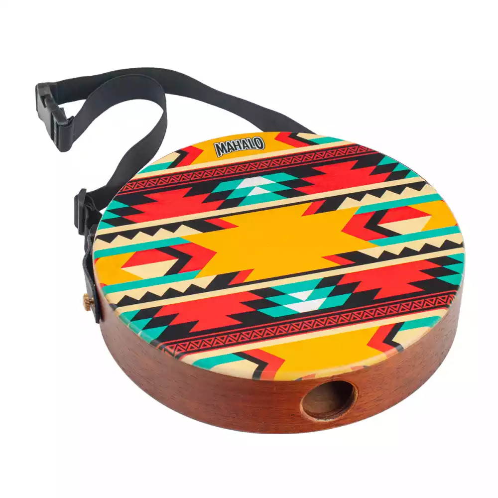 Mahalo MPJ1FB Laptop Cajon - Natural Matt with Fabric Graphic
