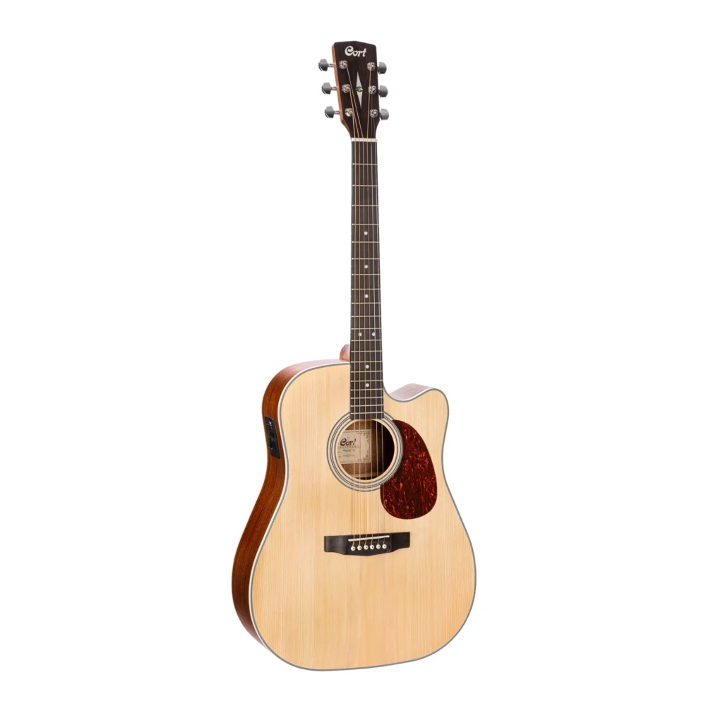 Cort MR500E W/Bag Dreadnought Cutaway Guitar OP Natural