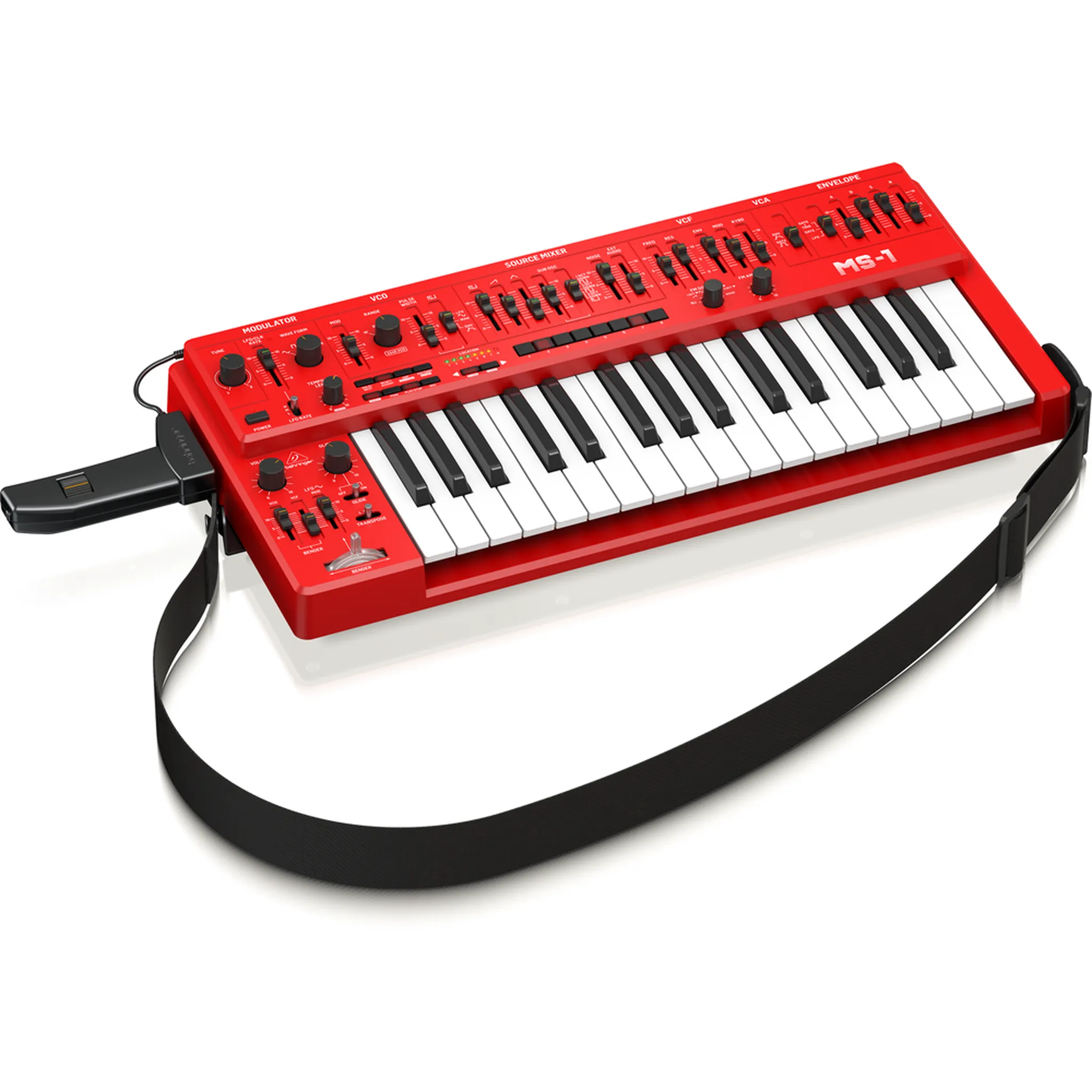 Behringer MS-1 Mk II Red Analogue Synthesizer - Image 2