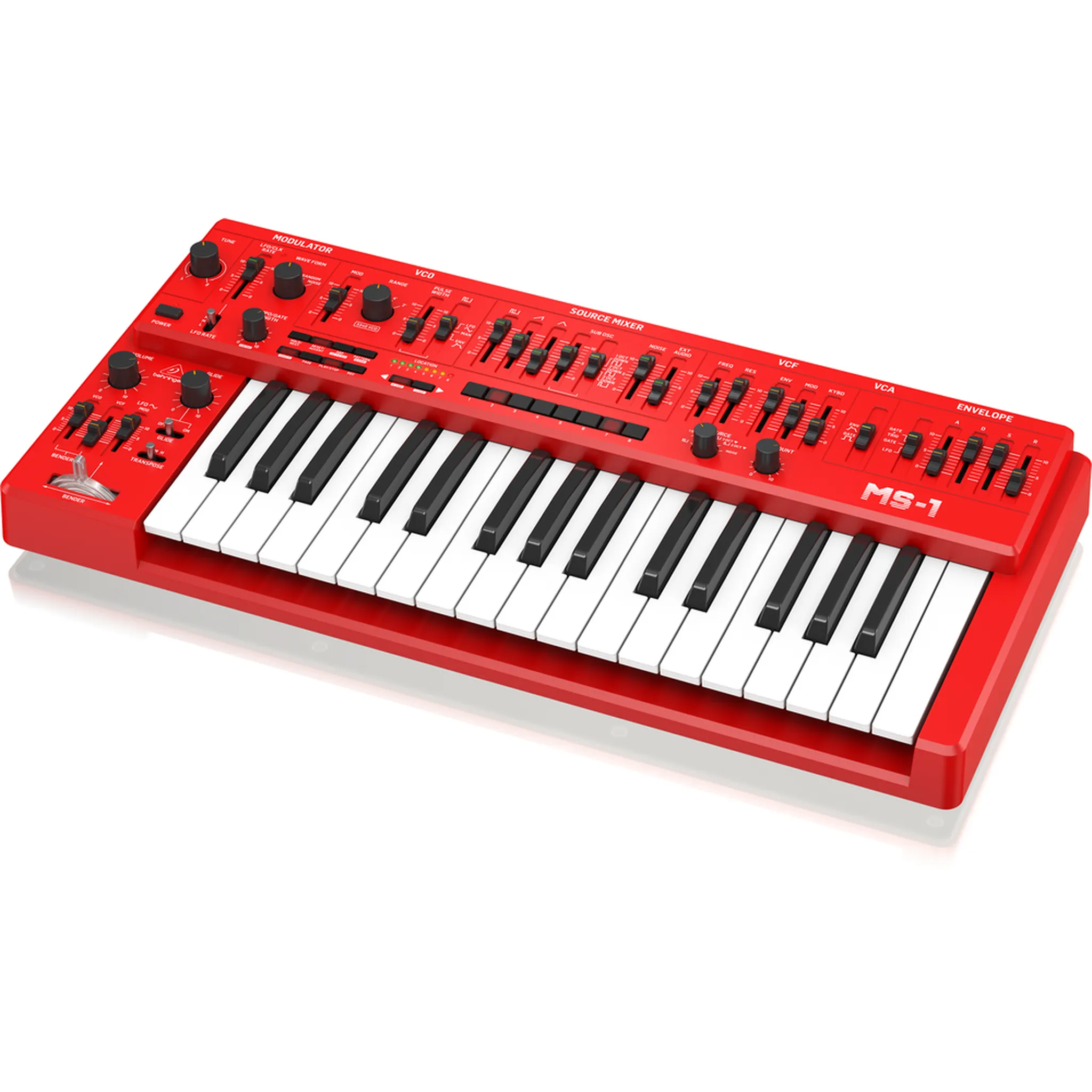 Behringer MS-1 Mk II Red Analogue Synthesizer - Image 4