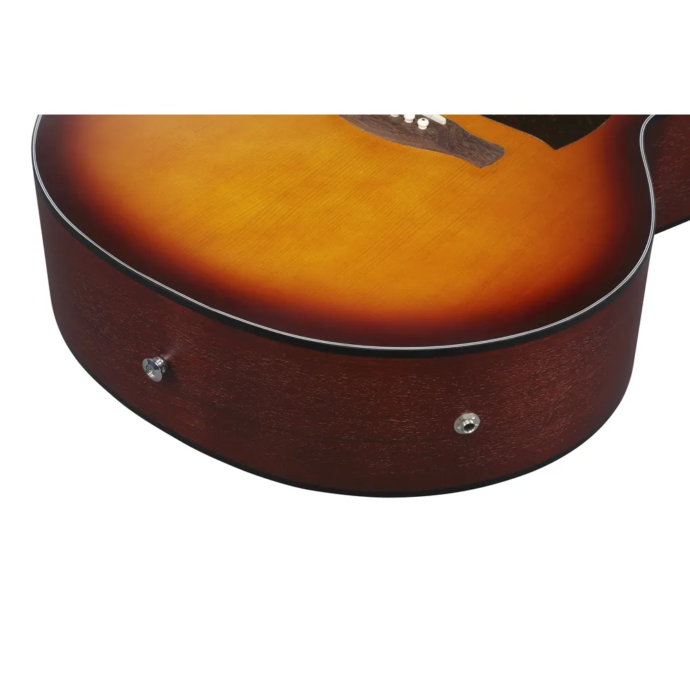 Ibanez PJ50E Open Pore Vintage Amber Sunburst Top, Open Pore Natural Back and Sides Acoustic Guitar - Image 3