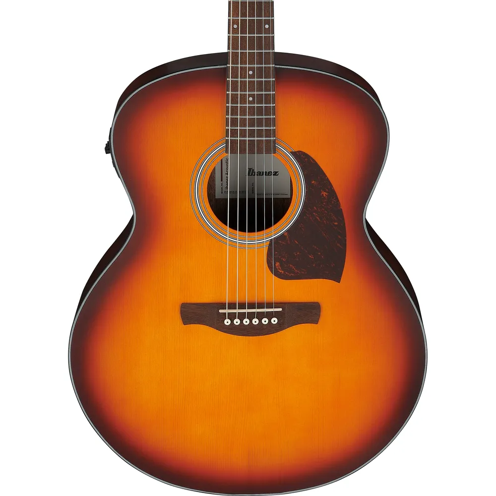 Ibanez PJ50E Open Pore Vintage Amber Sunburst Top, Open Pore Natural Back and Sides Acoustic Guitar - Image 6