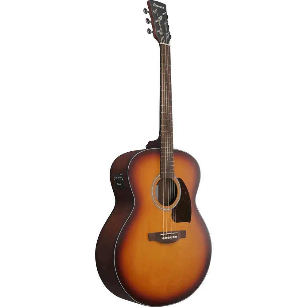 Ibanez PJ50E Open Pore Vintage Amber Sunburst Top, Open Pore Natural Back and Sides Acoustic Guitar - Image 8