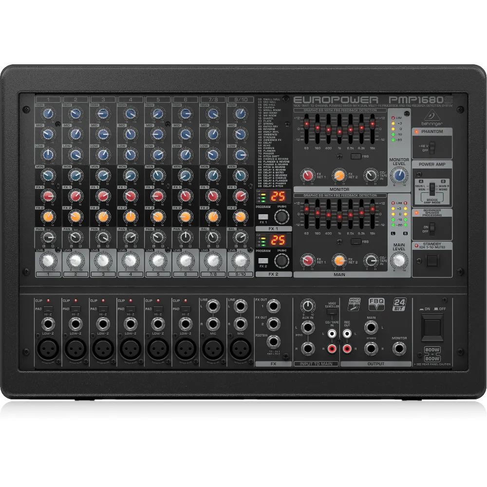 Behringer Europower PMP1680S 10-Channel Powered Mixer