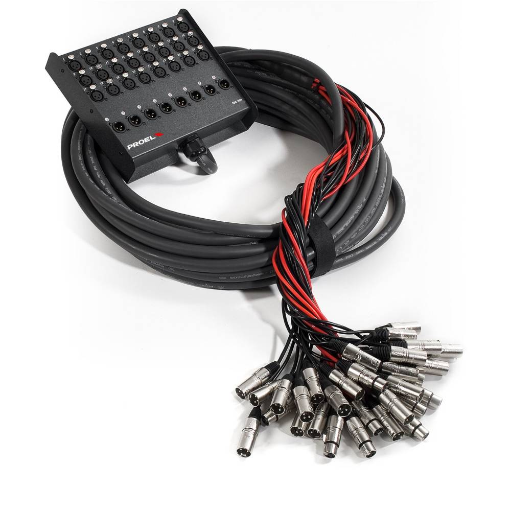 Proel EBN2408 Audio Stage Box Snake 24 Inputs / 8 Outs 25m