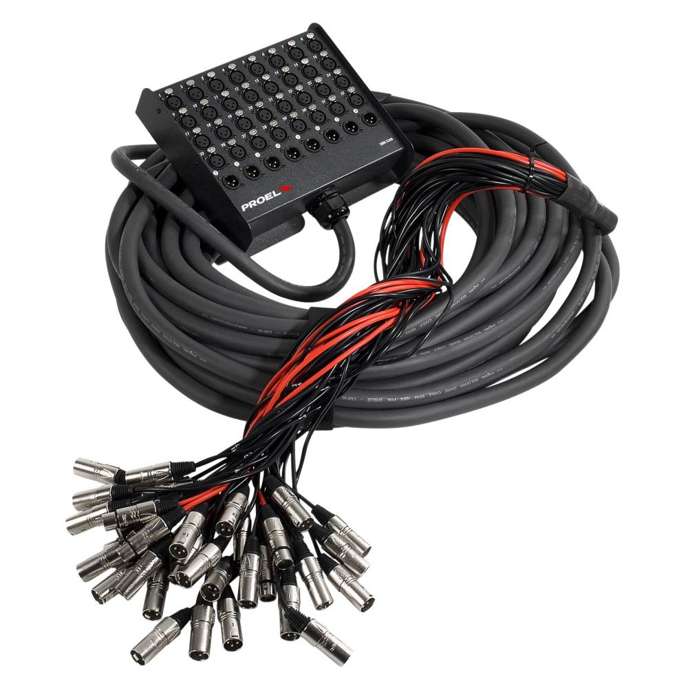 Proel EBN3208 Audio Stage Box Snake 32 Inputs / 8 Outs 30m