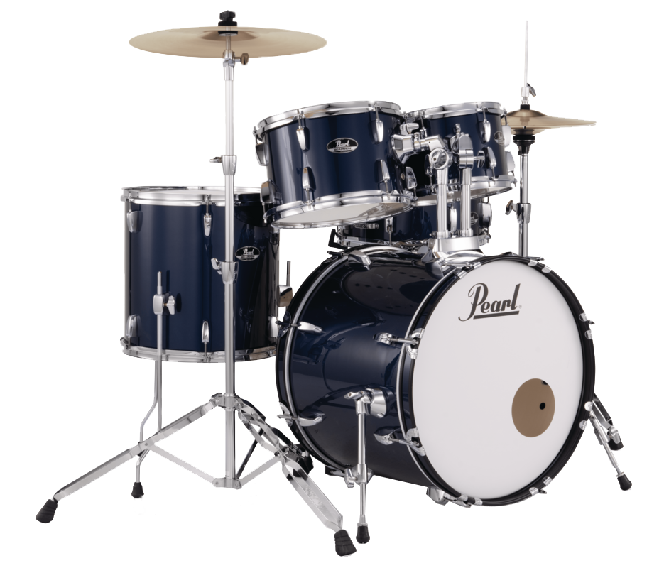 Pearl Roadshow 5 Piece Acoustic Drum Kit 22 Inch with Cymbals Royal