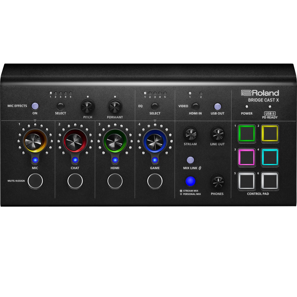 Roland Bridge Cast X Dual Bus Gaming Audio Mixer and Video Capture