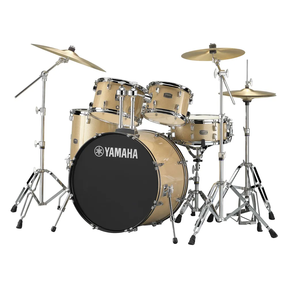 Yamaha Rydeen RDP2F5 Acoustic 22 Inch Drum Kit Champagne Glitter