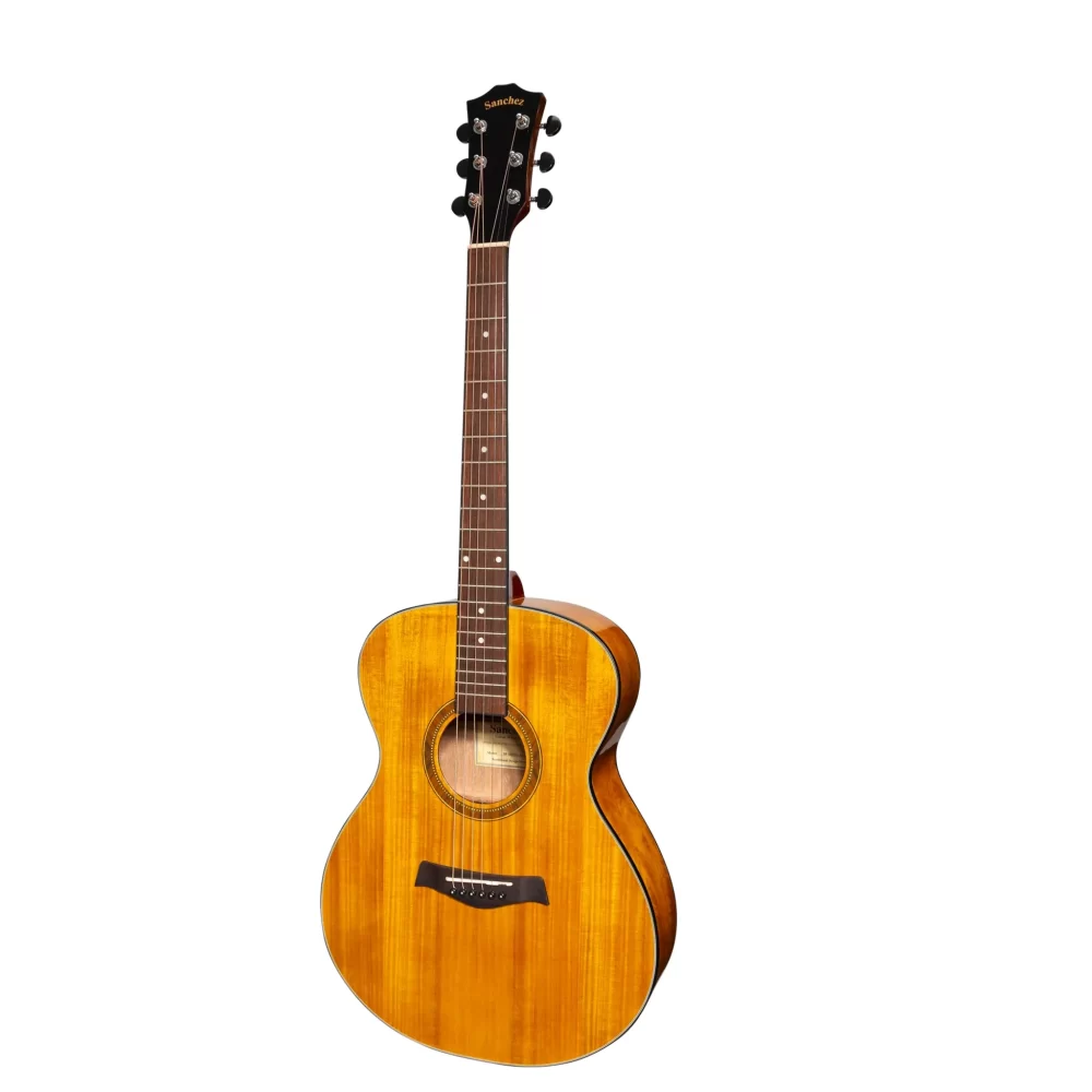 Sanchez SF-18ETG-ACA Acoustic Electric Small Body Guitar - Gloss Acacia