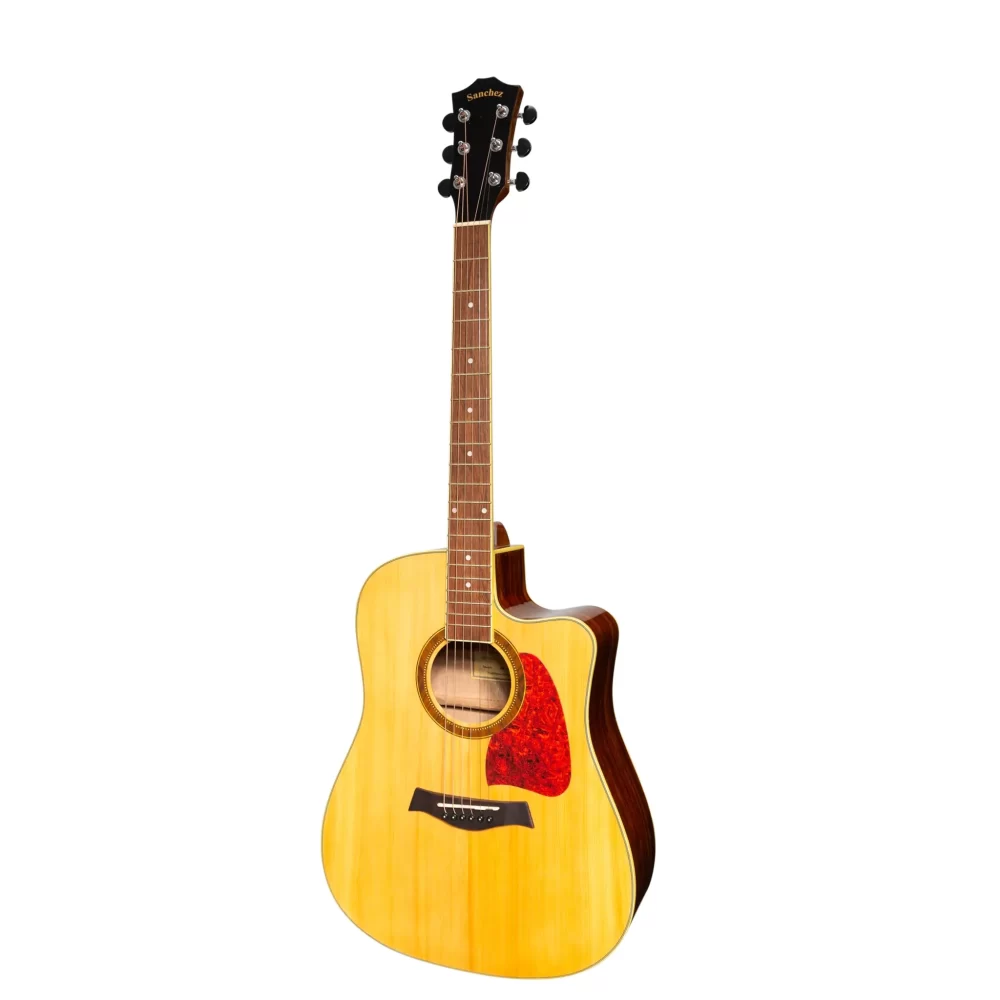 Sanchez SDC-18G-SR Acoustic-Electric Dreadnought Cutaway – Gloss