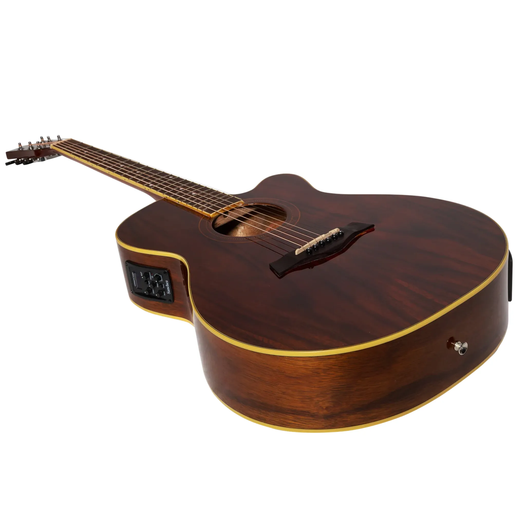 Sanchez SFC-18G-RWD Acoustic-Electric Small Body Cutaway - Gloss - Image 2