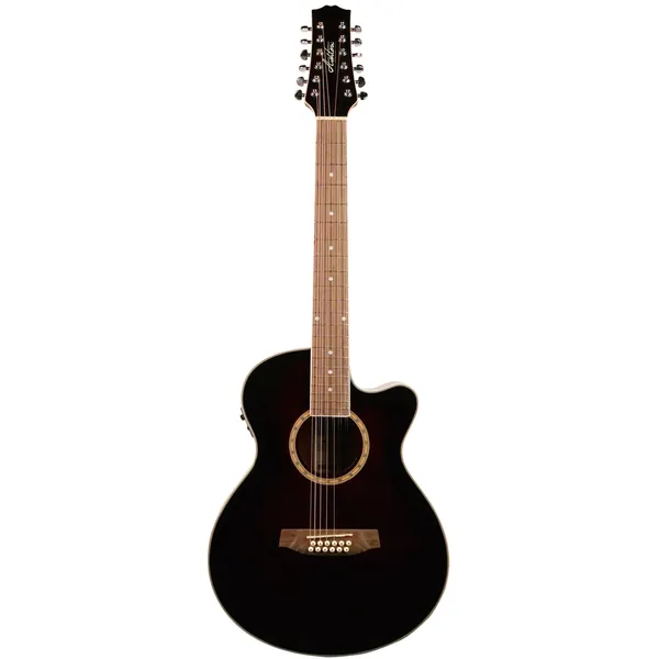 Ashton SL29/12CEQ Wine Red 12 String Slimline Acoustic Guitar with Cutaway And EQ