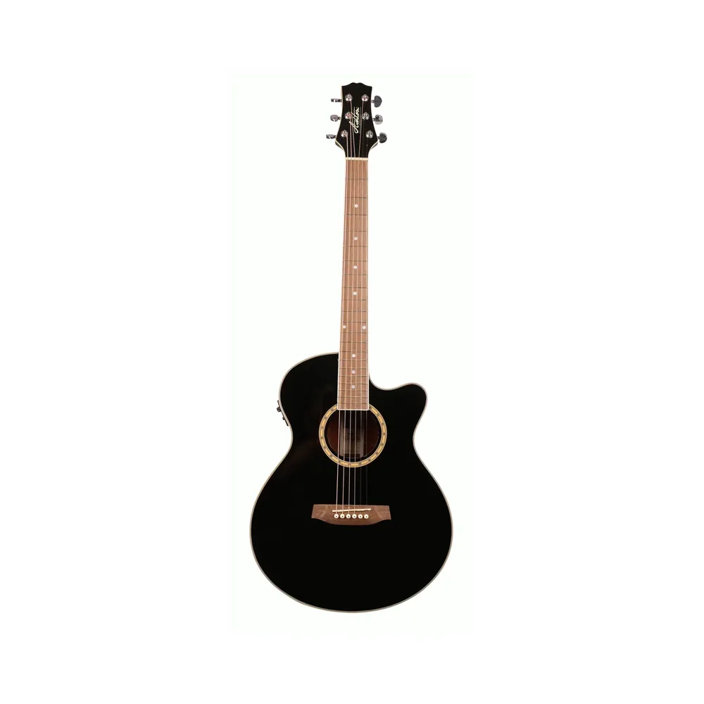 Ashton Sl29Ceq Black Slimline Acoustic Guitar With Cutaway And Eq
