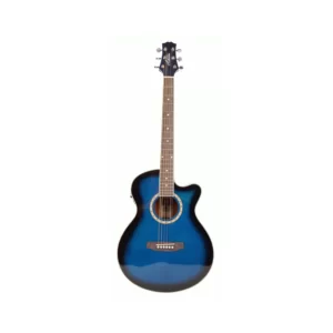 Ashton Sl29Ceqt Blue Slimline Acoustic Guitar With Cutaway And Eq