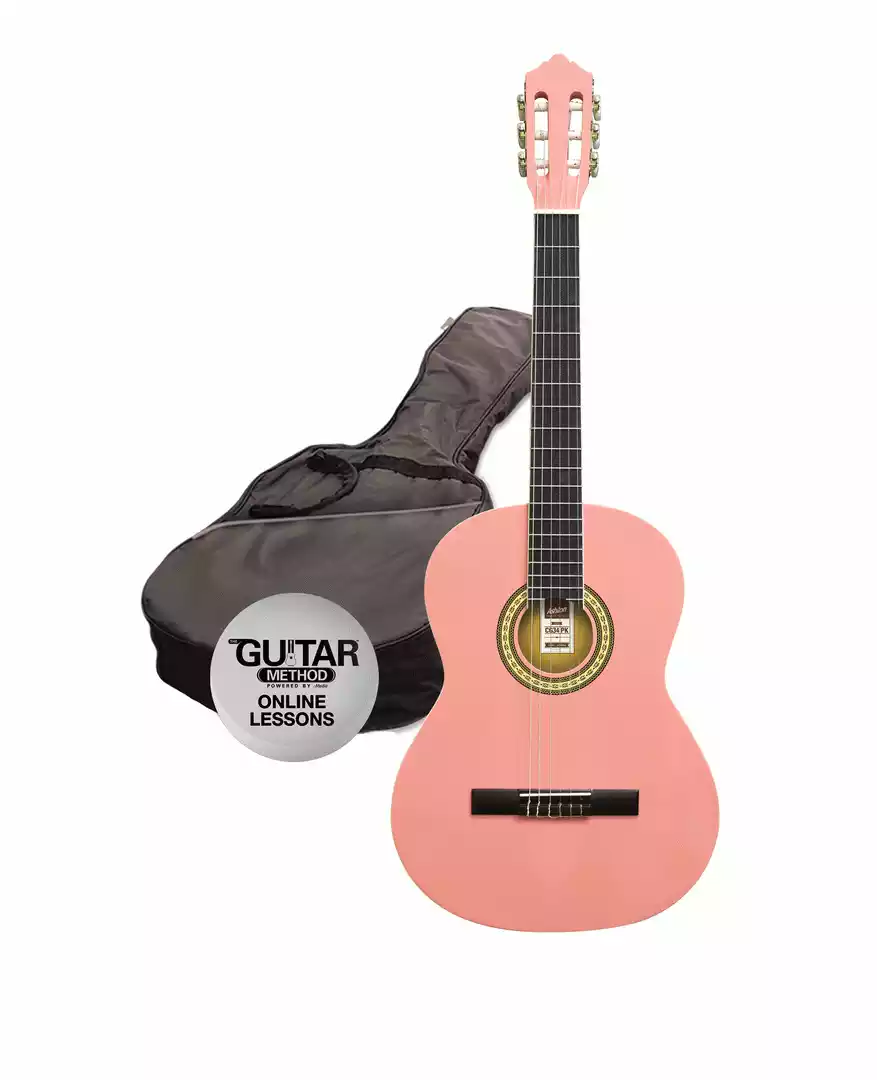 Ashton 1/2 Size Pink Classical Guitar Starter Pack