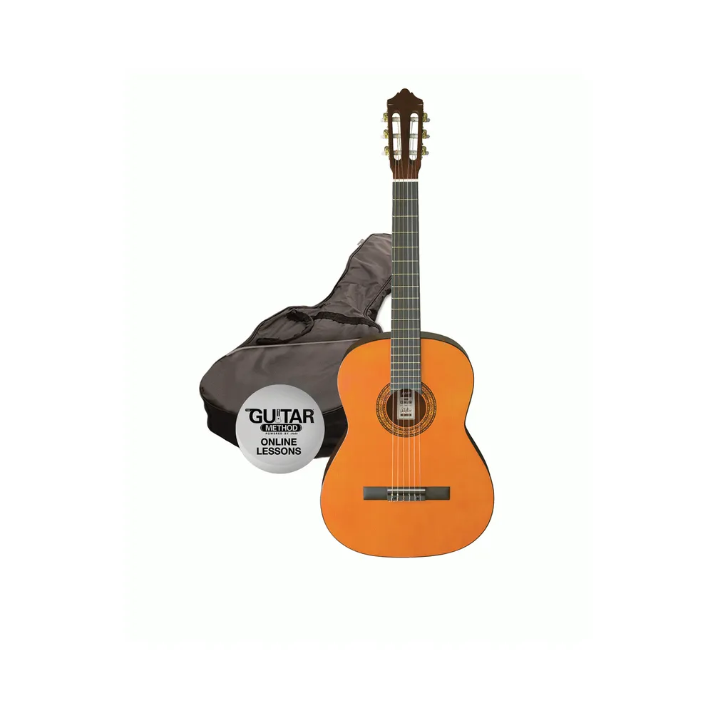 Ashton 3/4 Size Left Handed Classical Guitar Starter Pack Amber