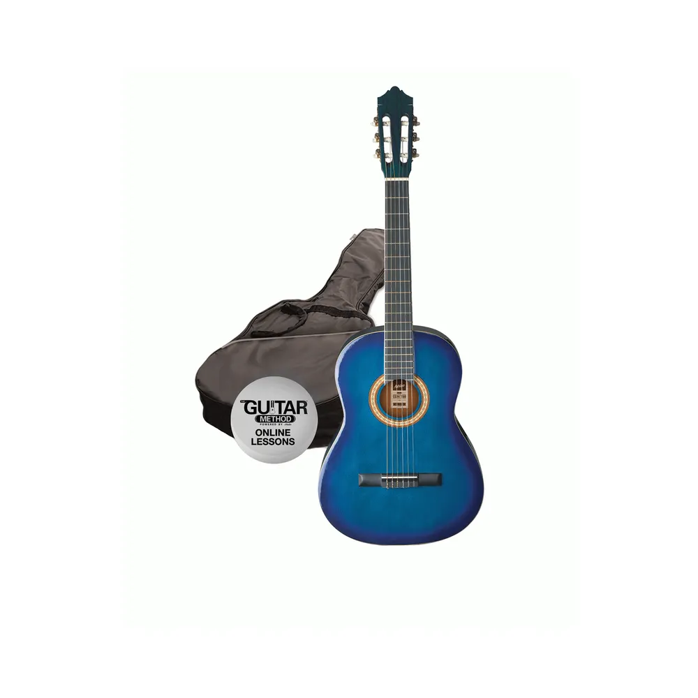 Ashton Full Size Blue Classical Guitar Starter Pack