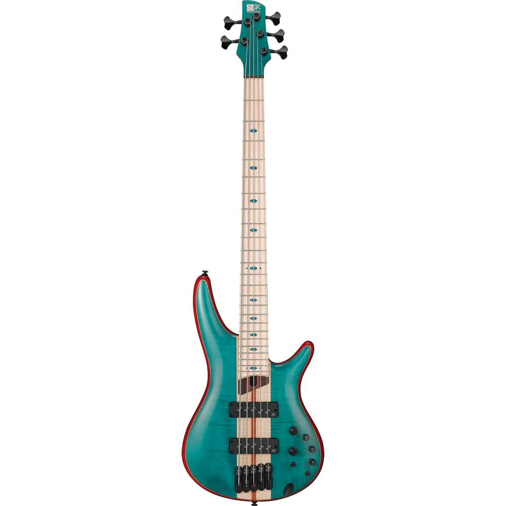 Ibanez SR1425BCGL 5 String Electric Bass Guitar Caribbean Green Low Gloss