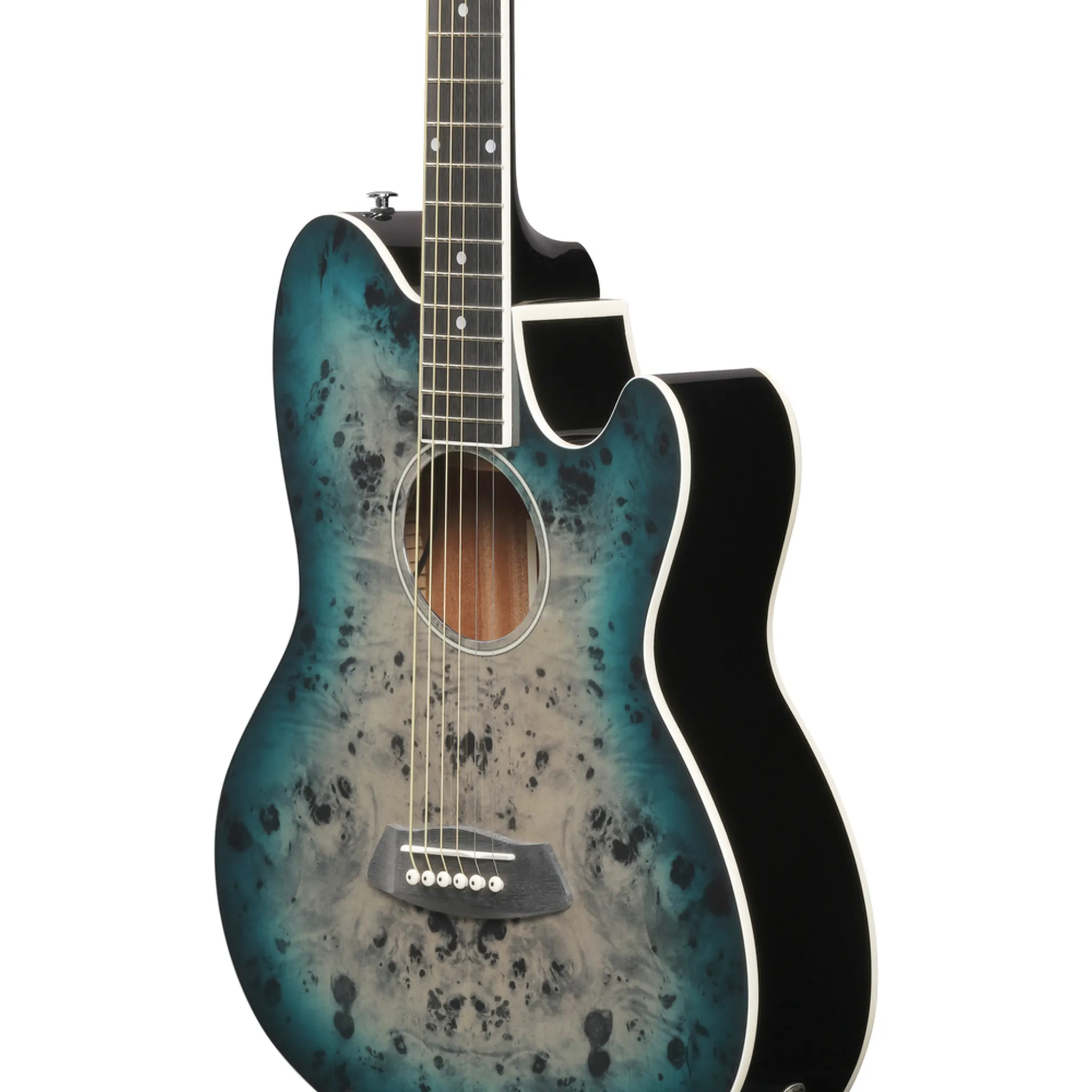 Ibanez TCY10PA CBS Talman Acoustic Guitar - Cosmic Blue Starburst - Image 3