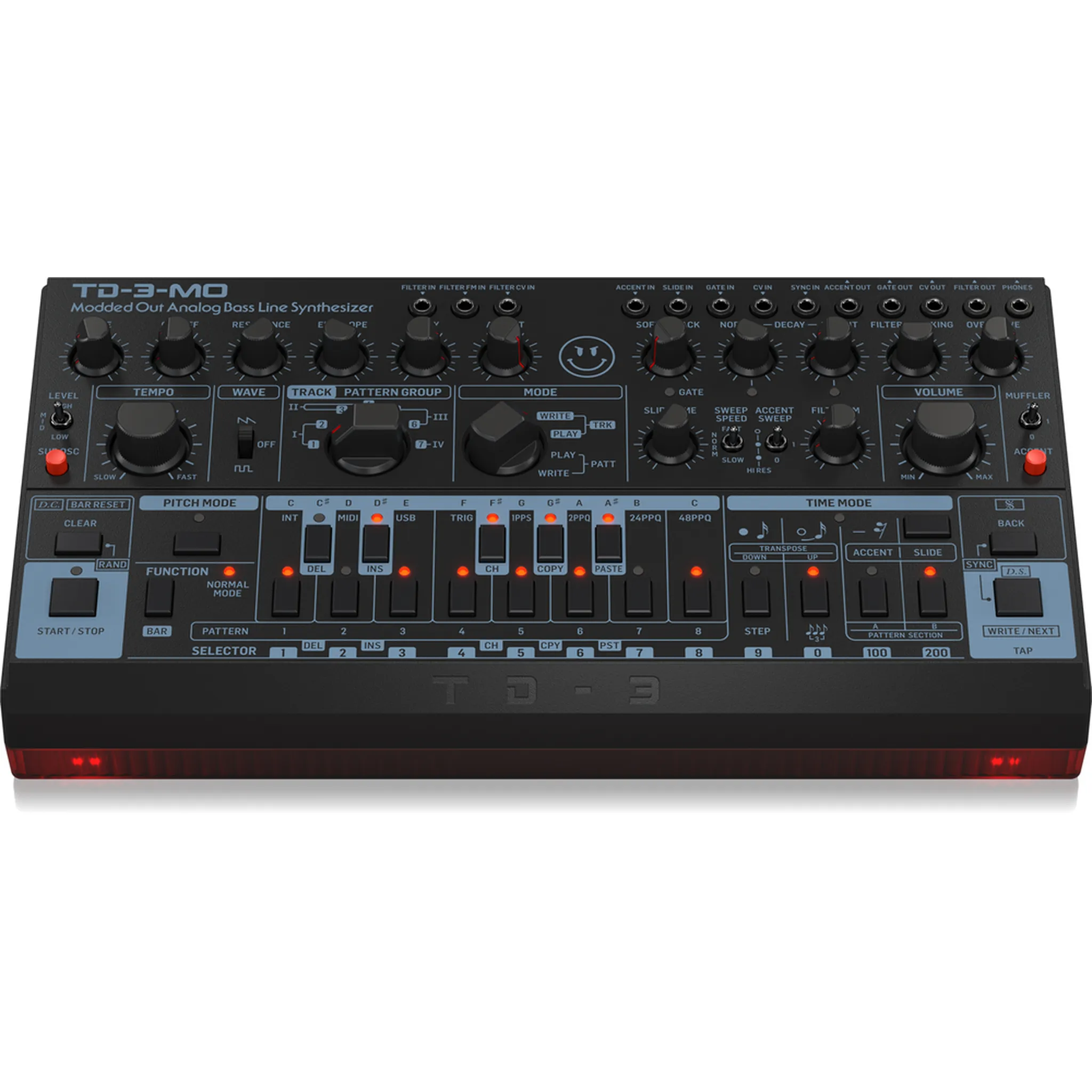 Behringer TD-3-MO-BK Modded Out Analog Bass Synth - Image 4