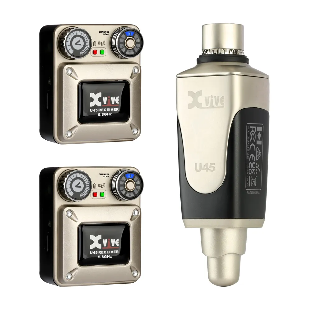 Xvive U45R2 5.8 GHz In-Ear Monitor Wireless System with 2 Receivers