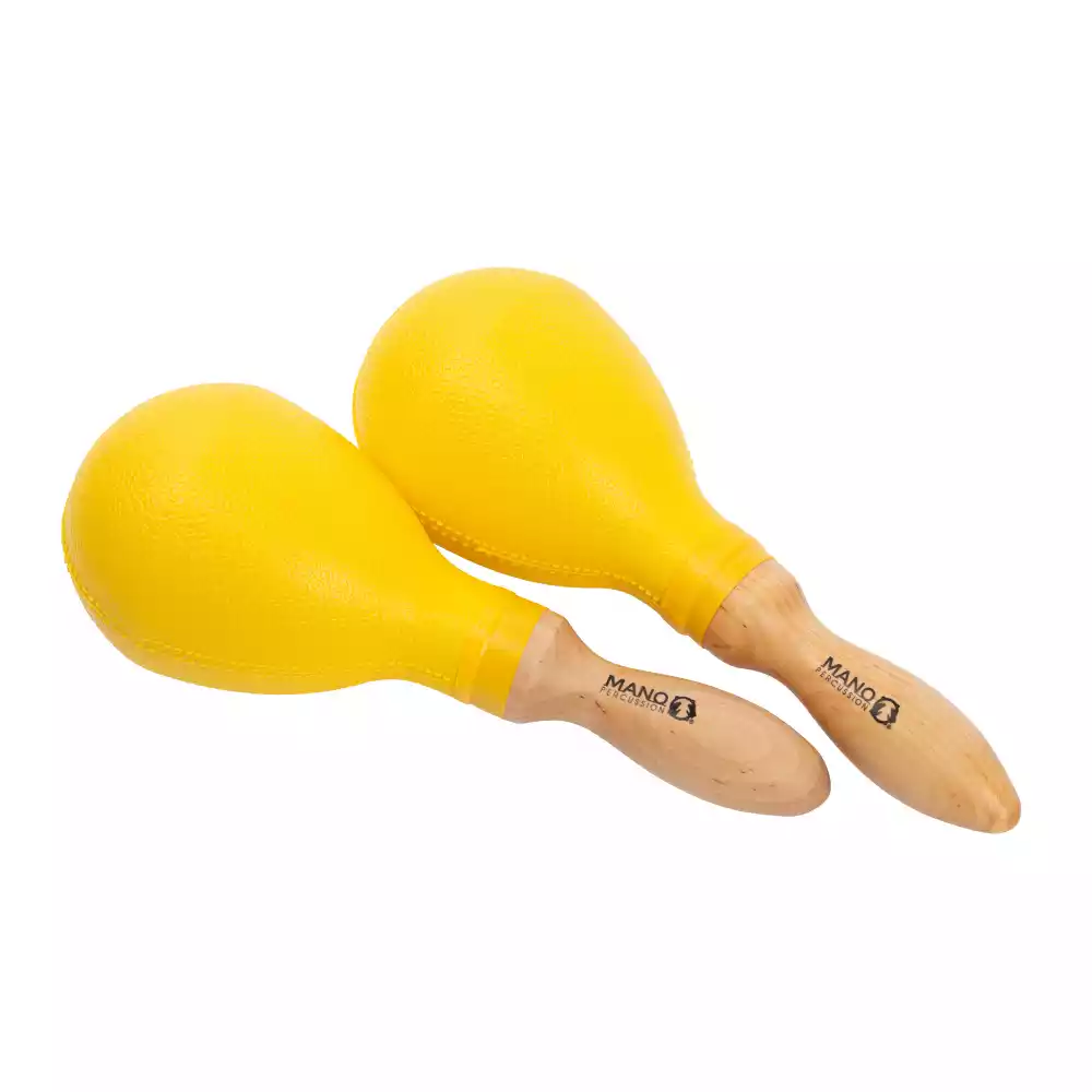 Mano Percussion UE110Y Oval Shape Maracas - Yellow