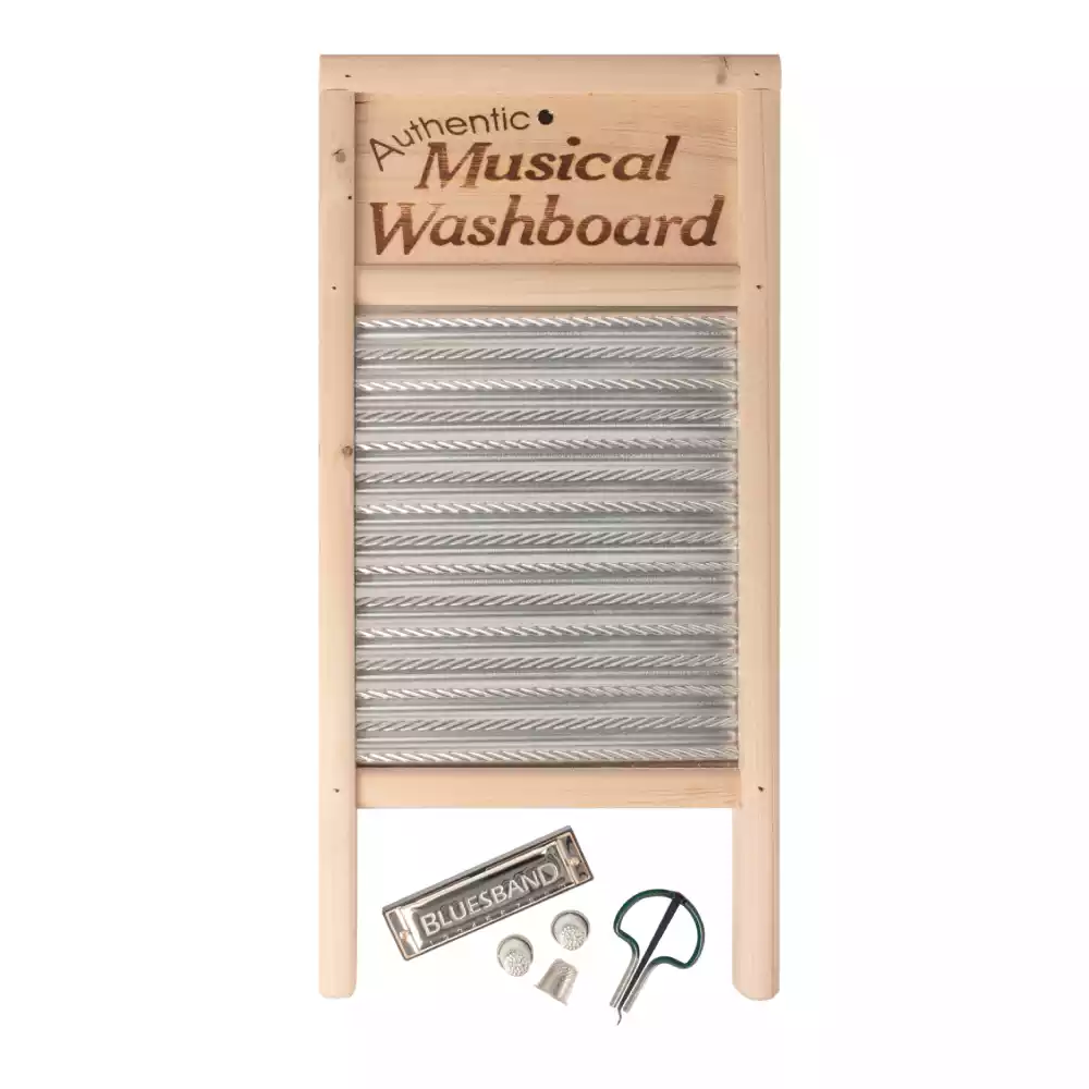 Trophy UE643 Jamboree Kit with Washboard - Thimbles - Jaw Harp & Harmonica