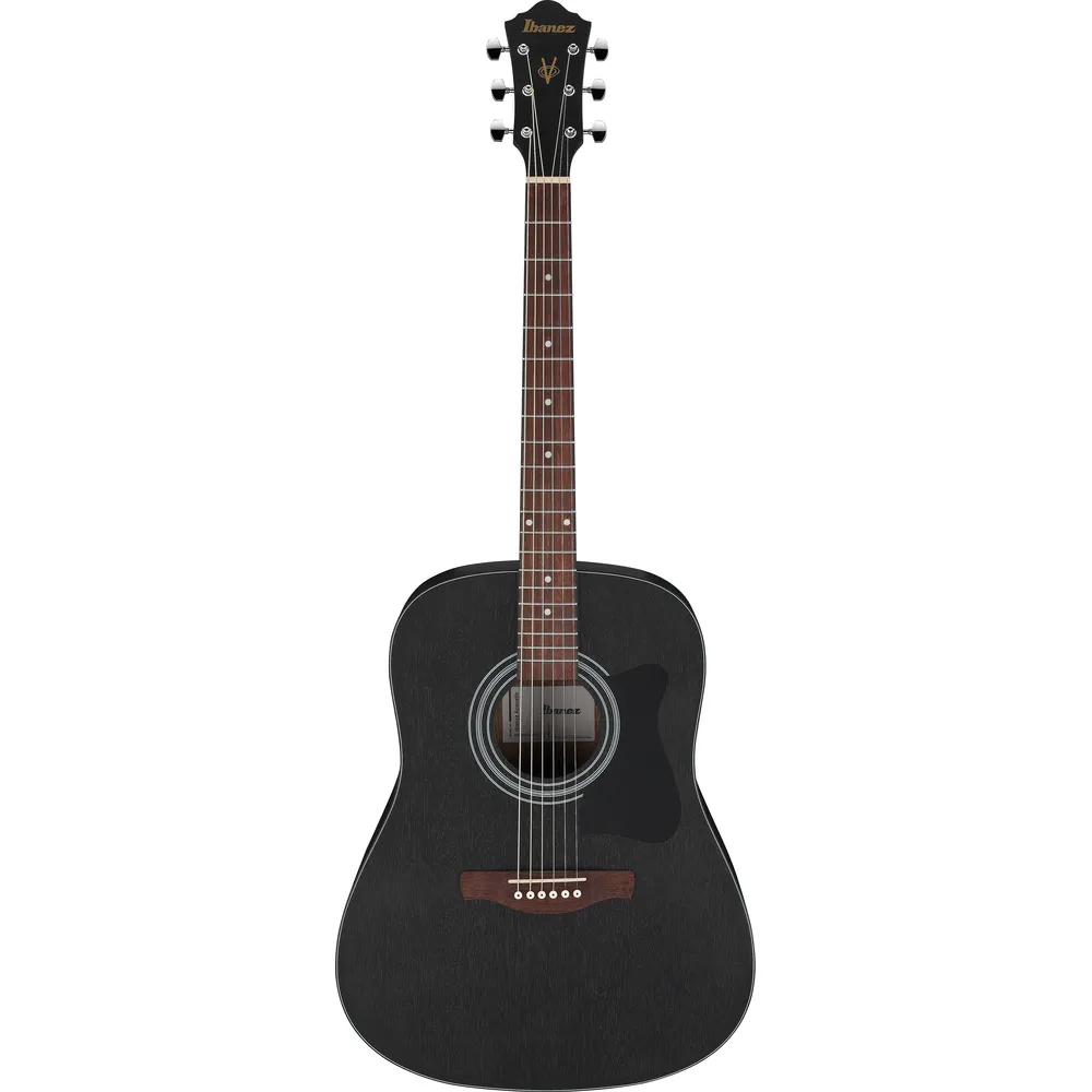 Ibanez V54NJP Weathered Black Open Pore Acoustic Guitar with Bag