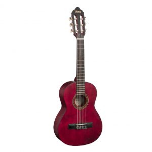 Valencia VC201TWR - 1/4 Size Classical Guitar - Satin Transparent Wine Red