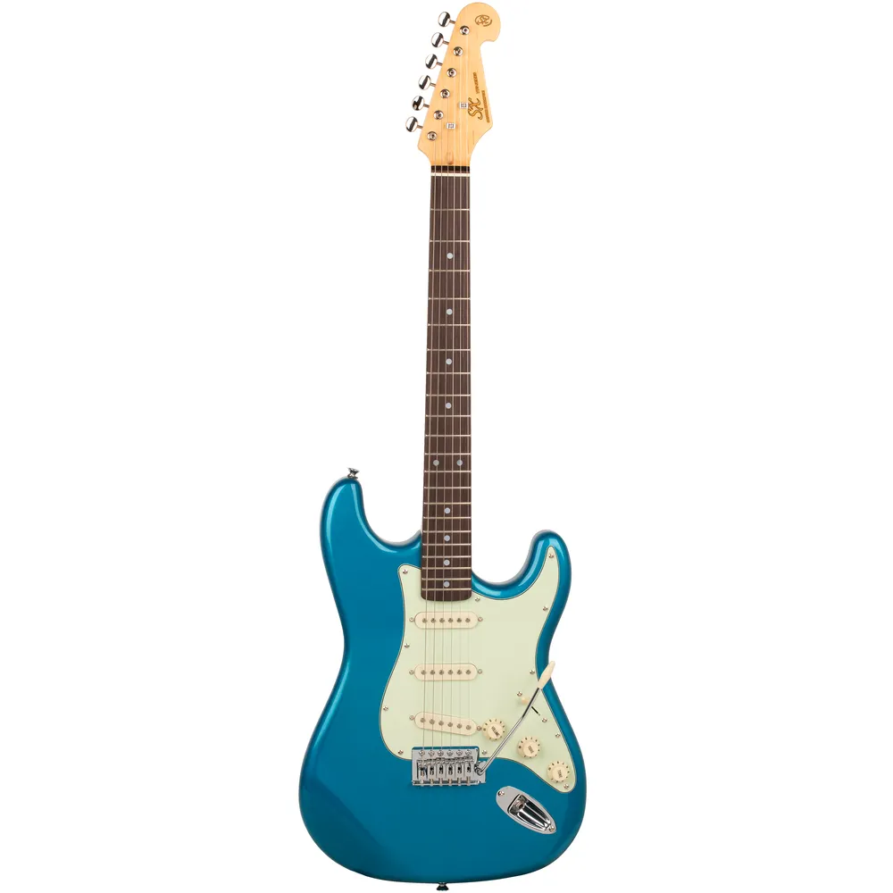 SX Vintage 62 Strat Style Electric Guitar - Lake Placid Blue