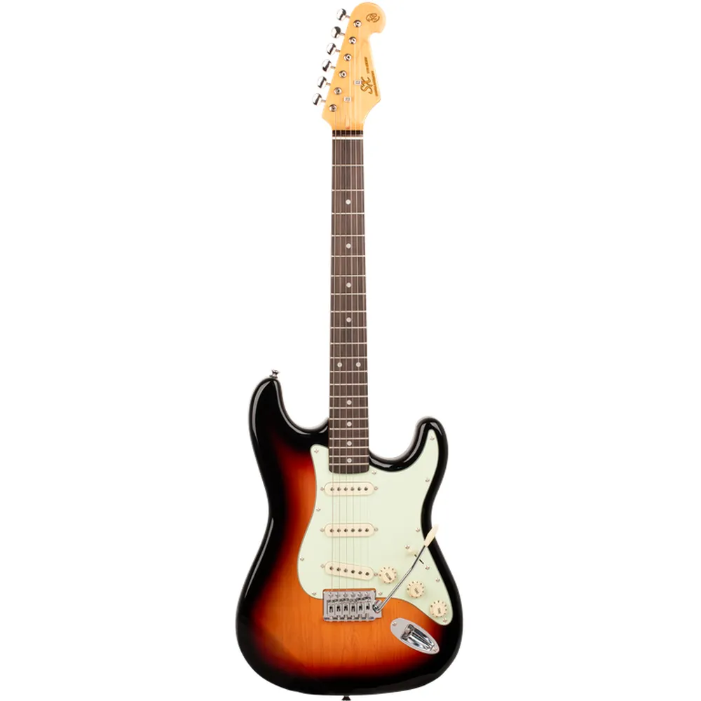 SX Vintage 62 Strat Style Electric Guitar - Sunburst