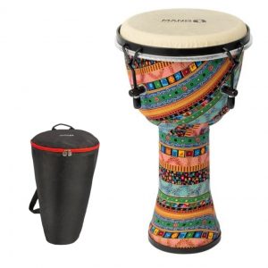 Mano Percussion 12 Inch Water Spirit Wrench Tunable Djembe – With Bag