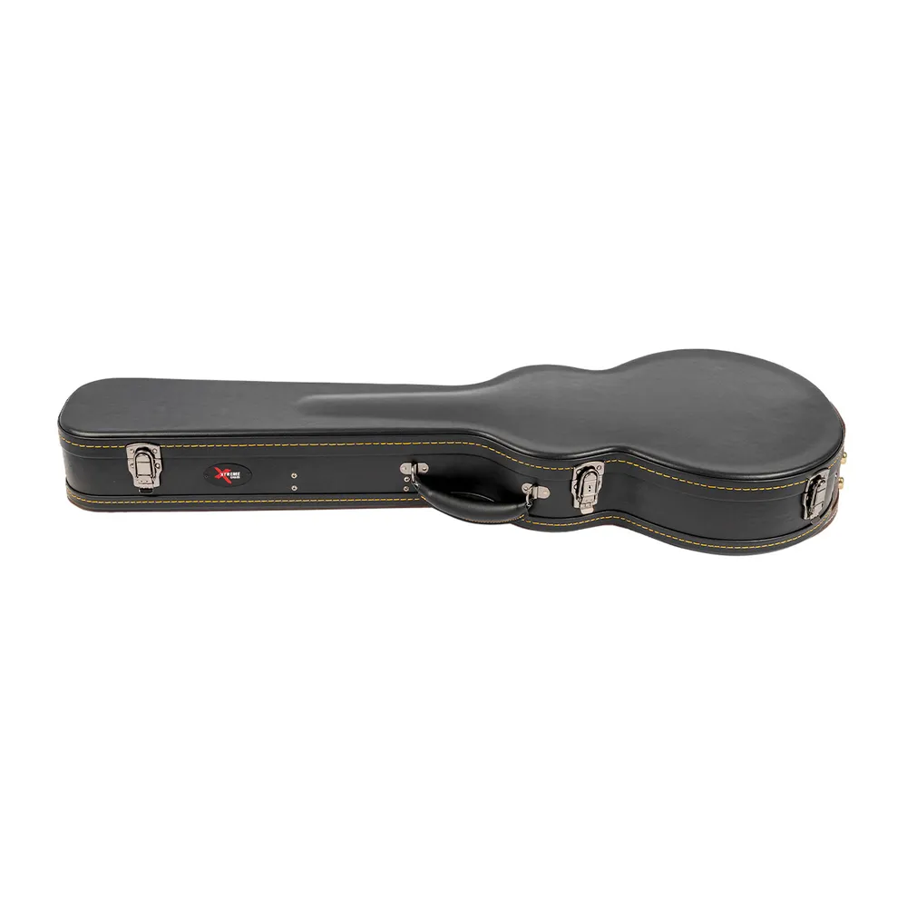 Xtreme XC807B Heavy Duty Les Paul Shaped Guitar Hard Case | Black Vinyl