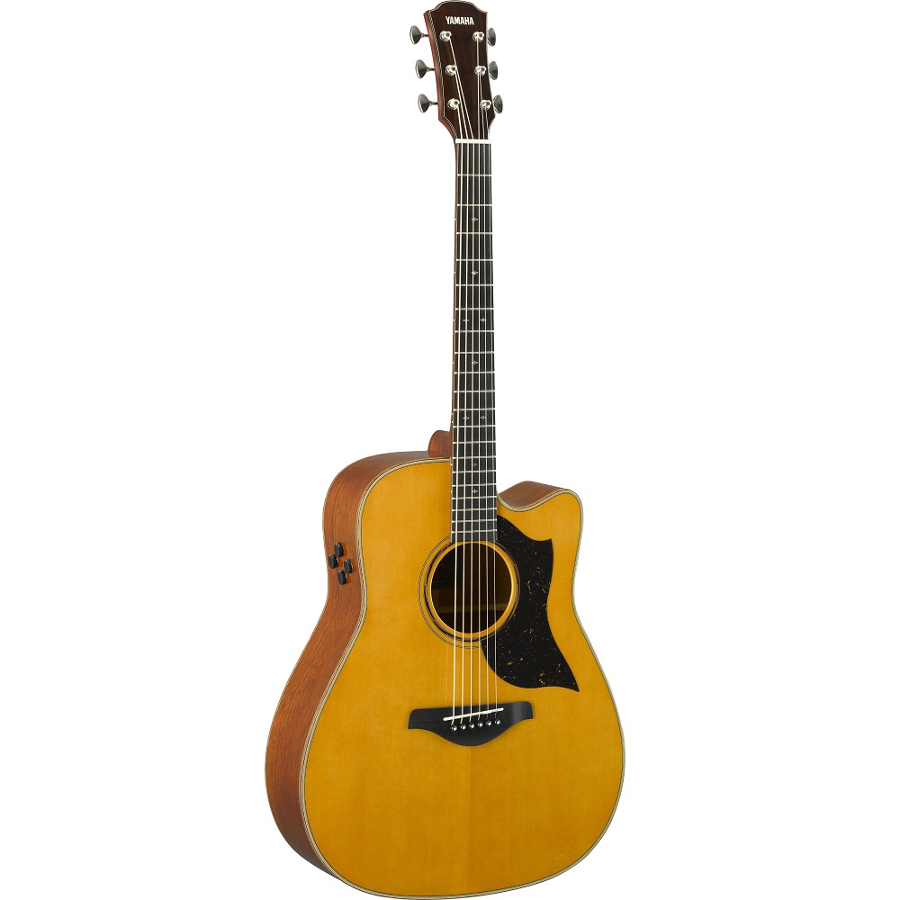 Yamaha A5M ARE Acoustic Electric Guitar with Hard Case | Vintage Natural
