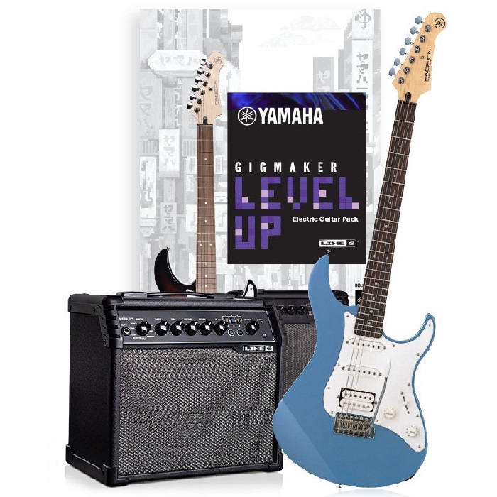 Yamaha Gigmaker Level Up Electric Guitar Pack | Lake Placid Blue