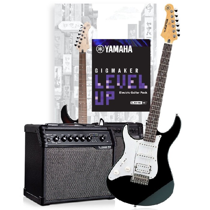 Yamaha Gigmaker Level Up Electric Guitar Pack Left Handed | Black