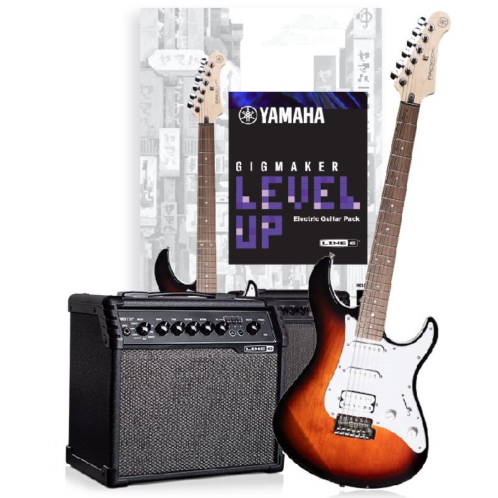 Yamaha Gigmaker Level Up Electric Guitar Pack | Old Violin Sunburst