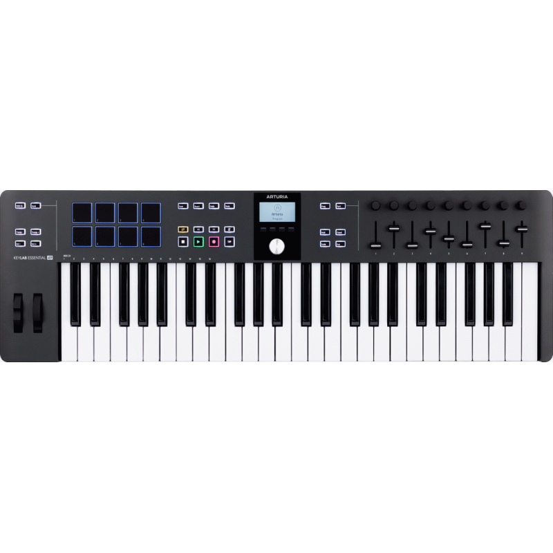 Arturia KeyLab Essential 49 MK3 Universal MIDI Controller Keyboard - Black