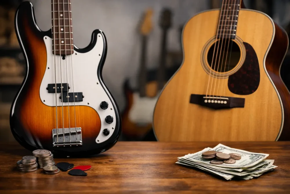 Are Bass Guitars Cheaper Than Guitars?