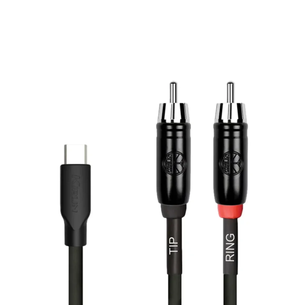 Kirlin USB-C to Dual RCA Audio Cable 6ft