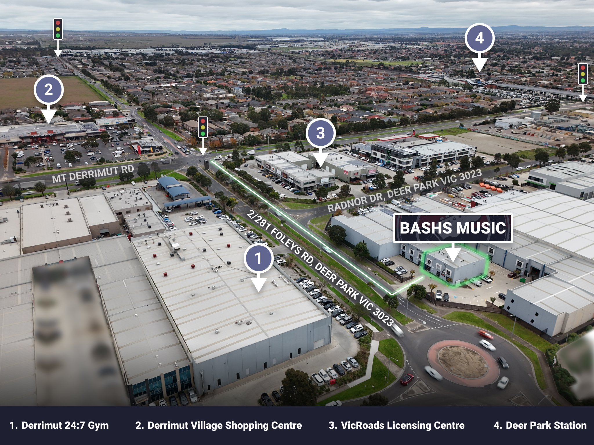 Bash's Music shop front, 2/281 Foleys Rd, Deer Park VIC 3023