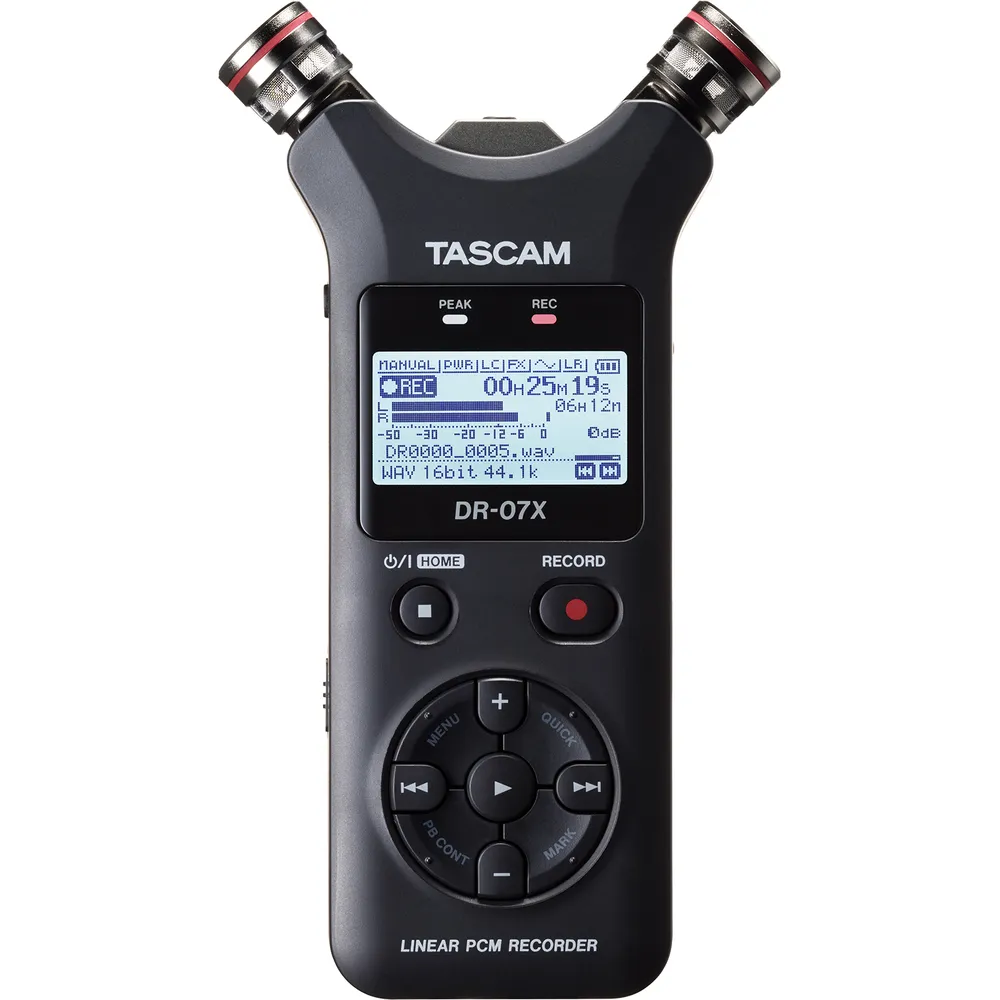 Tascam DR-07X 2-Channel Portable Handheld Recorder with USB Interface